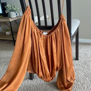 Off the shoulder flowy top